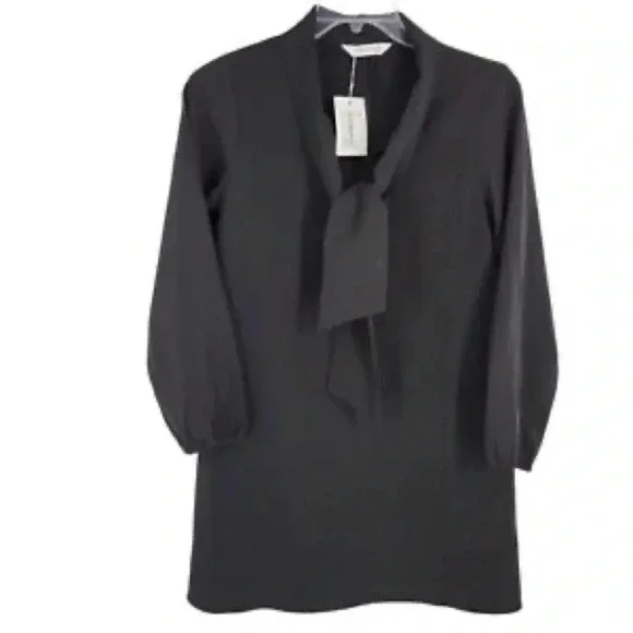 Compania Fantastica Black Cravate Dress NWT - Picture 2 of 9
